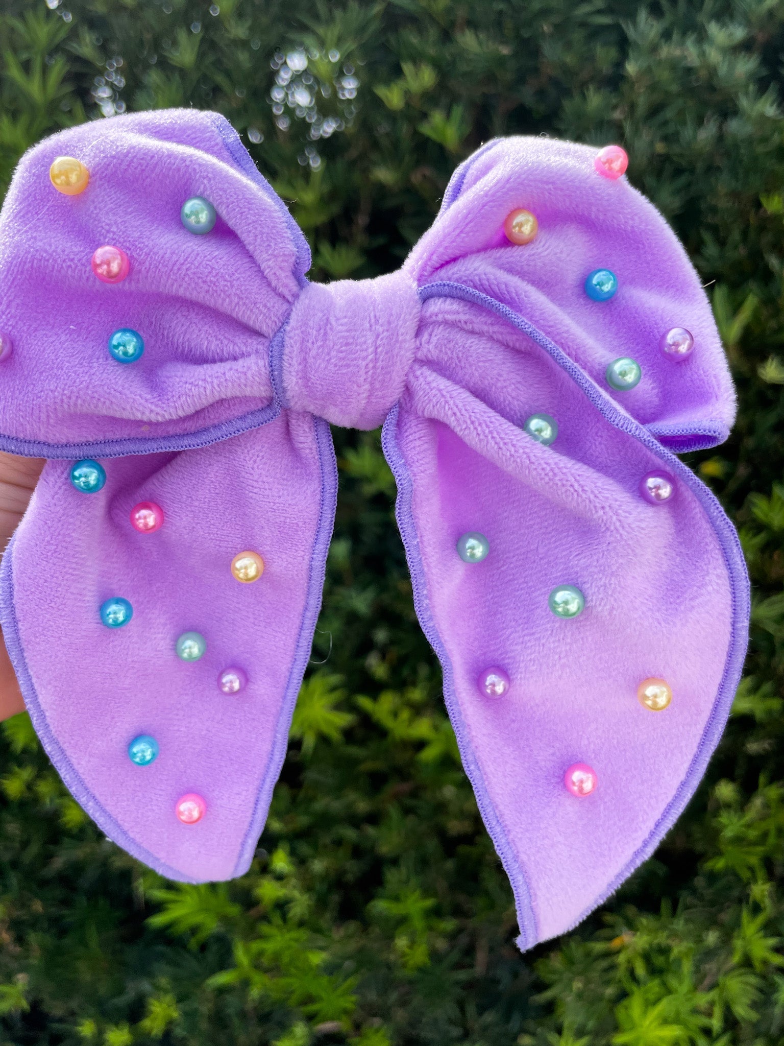 Purple Spring Fun Bow